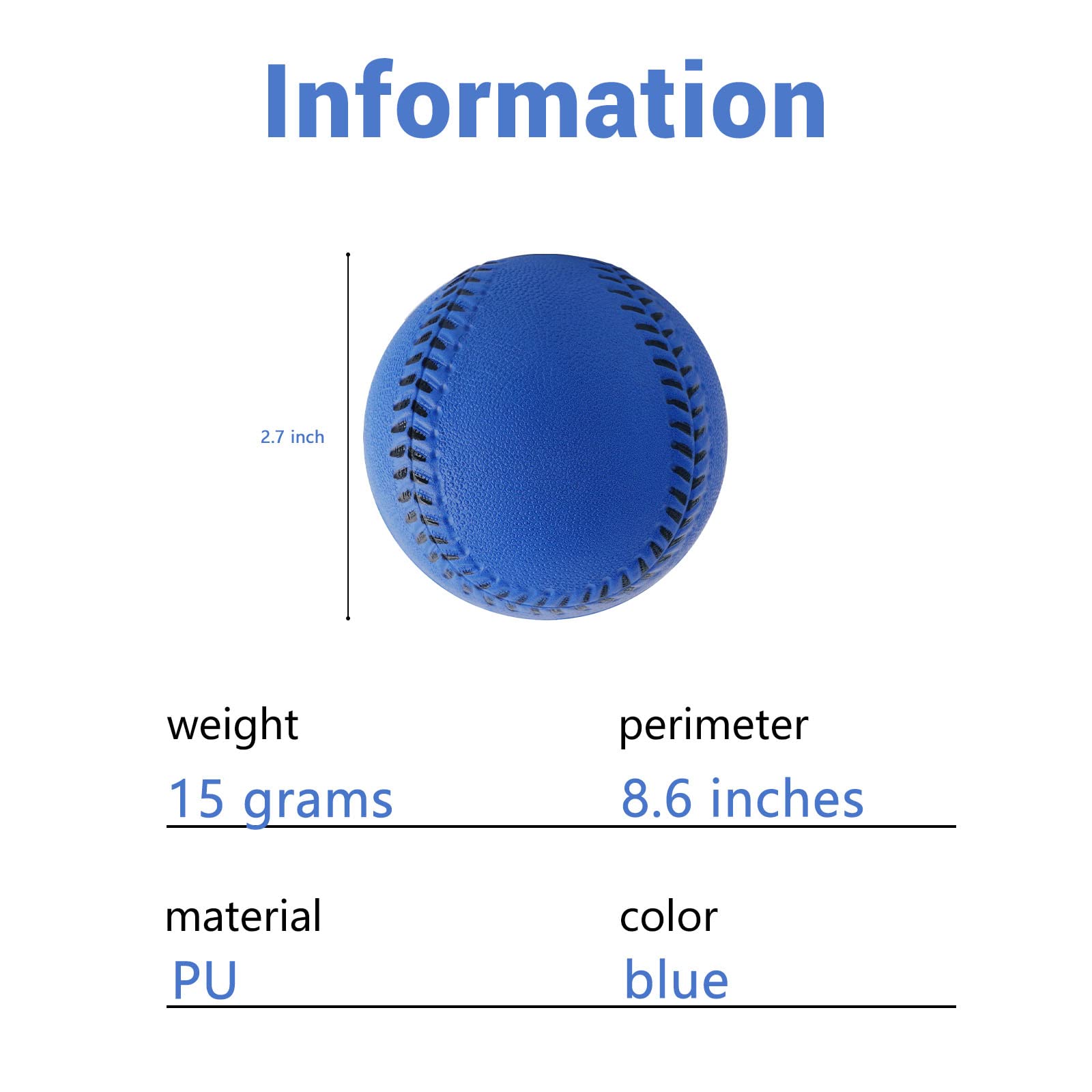 **12 Pack Soft Foam Baseballs for Kids - Safe Training Baseballs for Throwing, Catching & Batting Practice - Regulation Size for Indoor & Outdoor Play**