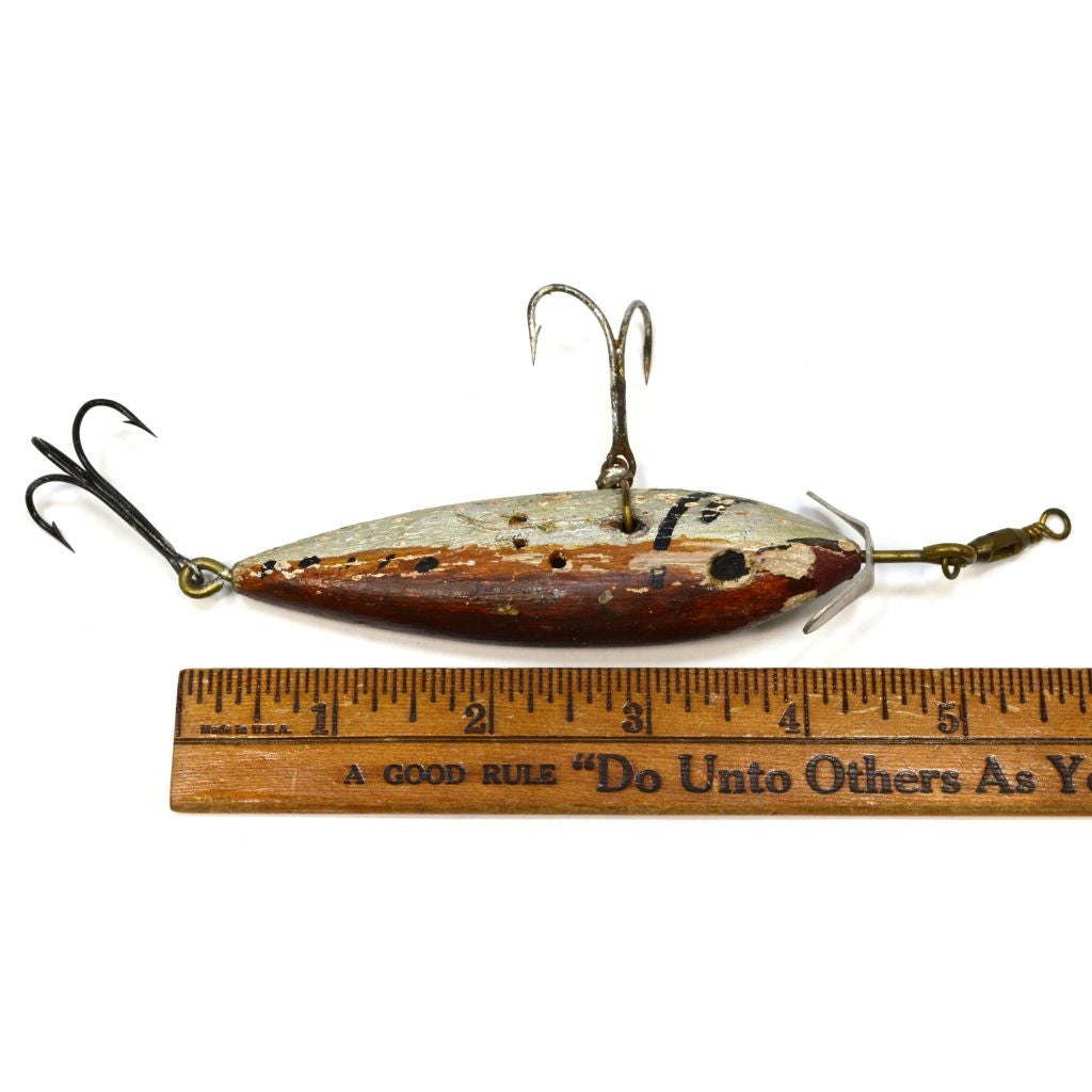 Vintage Handmade Wooden Fishing Lure - 4