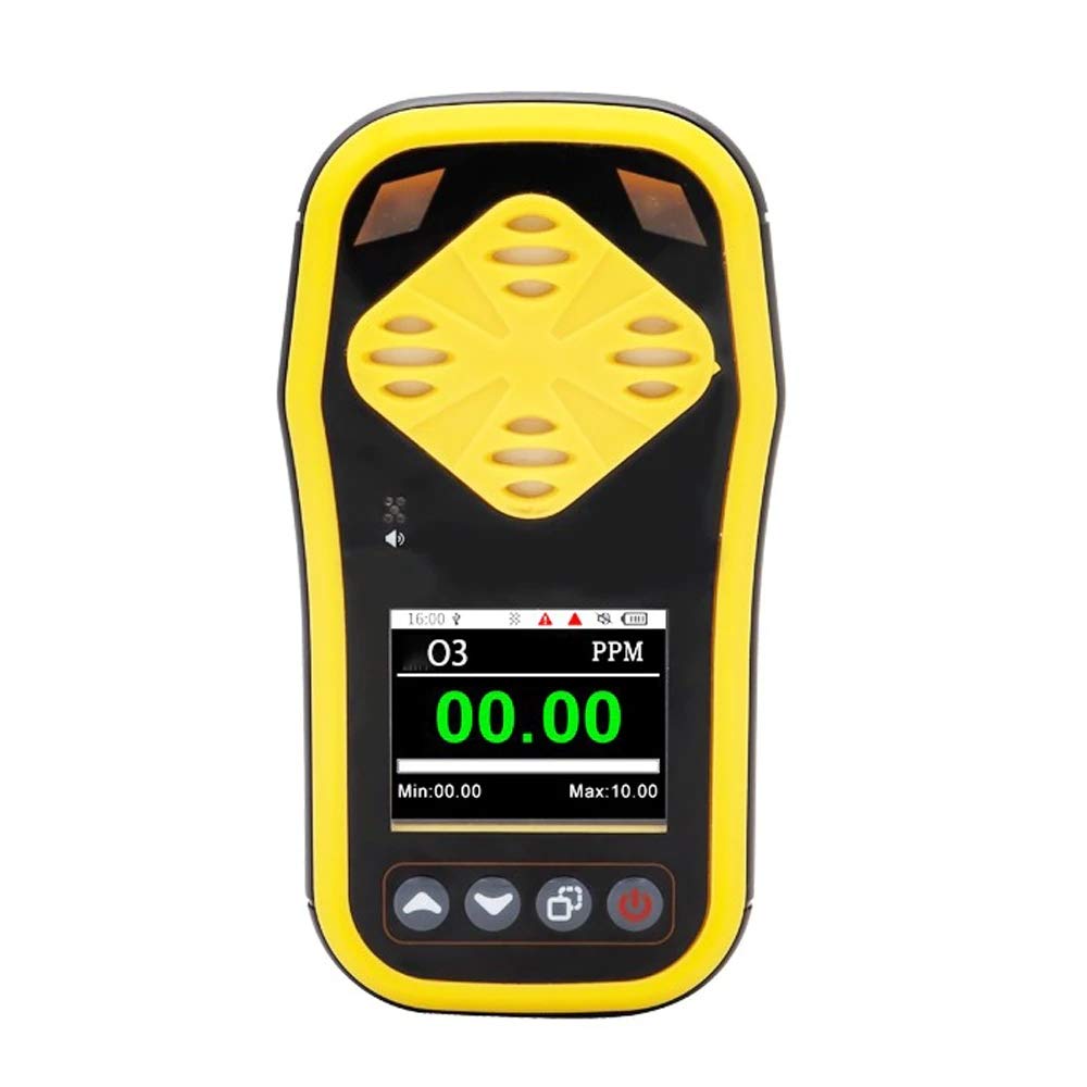 Portable Ozone Meter - O3 Gas Tester with Quick Sensing, Multiple Alarms & Rechargeable Battery | Handheld Ozone Detector for Air Quality Monitoring, Water Treatment & Industrial Safety | Data Recording & Concentration Analysis