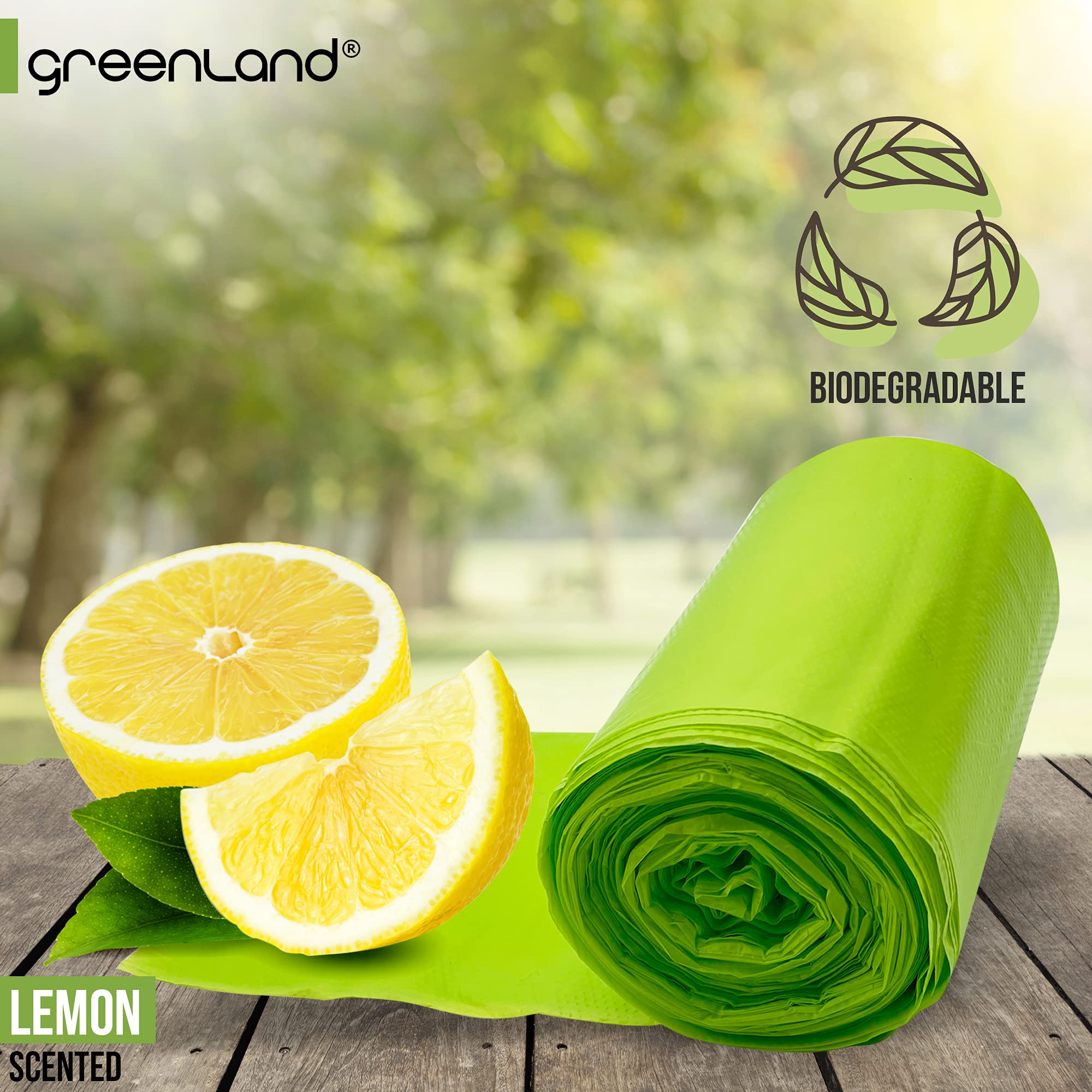 Eco-Friendly Biodegradable Diaper Pail Bags - Compatible with Ubbi Diaper Pails, Lemon Scented, 13 Gallon Capacity (75 Count) | Perfect for Nursery, Baby Room & Diaper Changing Stations