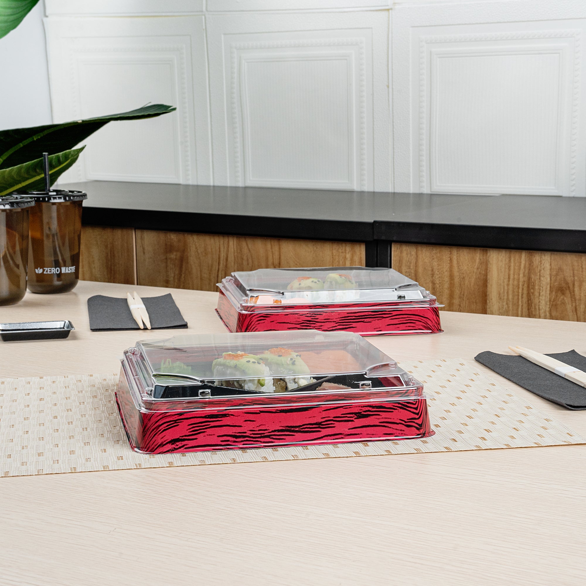 Bento Tek Square Clear Plastic Lids - 50 Pack for 19 oz Bento Boxes | Airtight Food Storage | Perfect for Meal Prep, School Lunches & Office Snacks