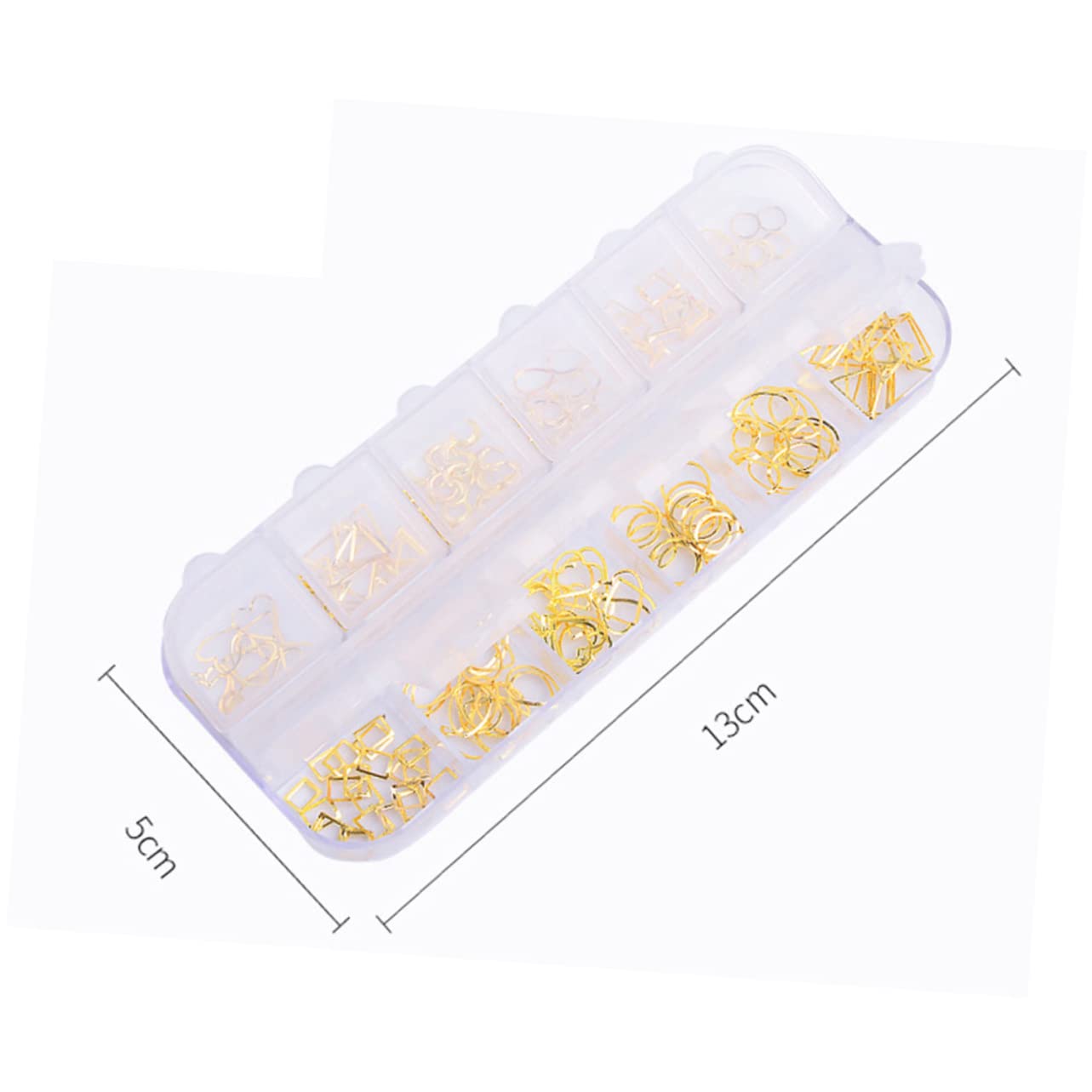 FOMIYES DIY Nail Art Charms - 1 Box Metal Rivets Nail Decorations for Professional Salon & Home Manicure | Perfect for Nail Art Designs, Party Looks & Gift Giving