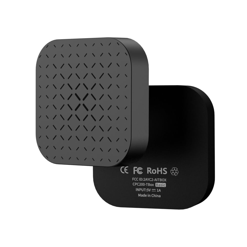Carlinkit Magic CarPlay AI Box - Wireless & Wired CarPlay Adapter, Android Auto, Dual Bluetooth, 2+16GB, Supports YouTube, Netflix, Hulu, 256GB TF Card - Perfect for In-Car Entertainment & Long Road Trips