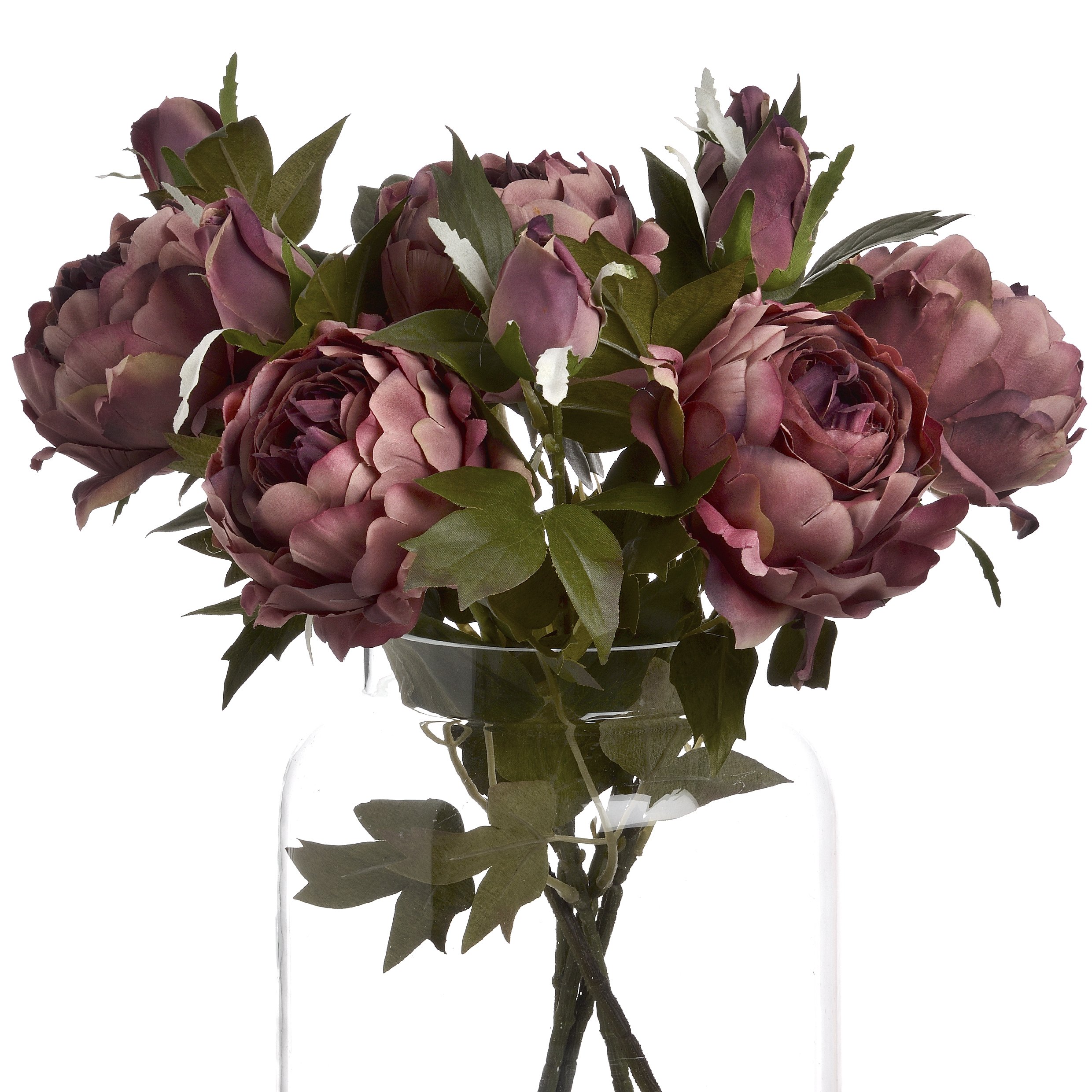 Premium Dusty Pink Spray Rose Peony Bouquet - Fresh Cut Flowers for Weddings, Home Decor & Special Occasions