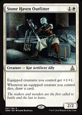 Magic The Gathering Stone Haven Outfitter (037/184) - Oath of The Gatewatch MTG Card - Perfect for Commander Decks & Fantasy Gaming Collectibles