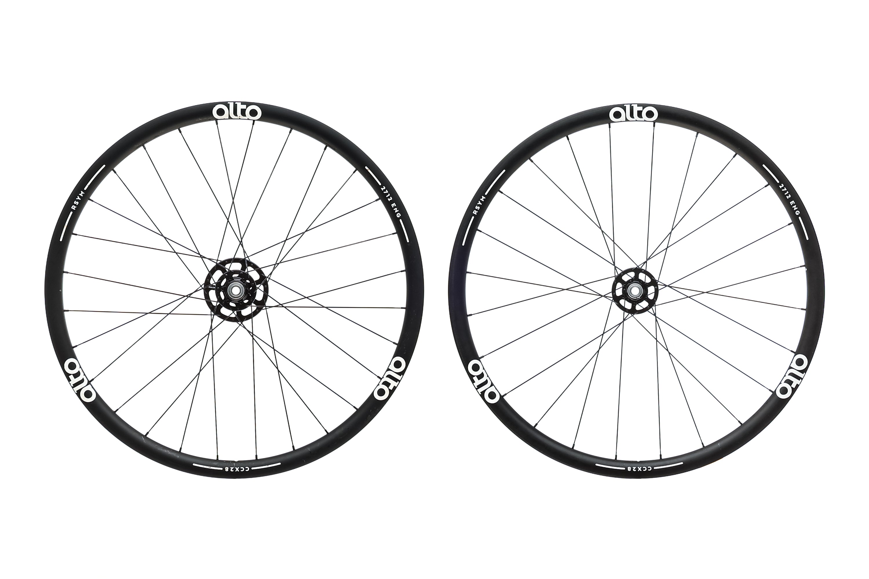 Alto CCX28 Carbon Tubeless 700c Wheelset - Lightweight Road Bike Wheels for Racing & Performance Cycling | Perfect for Road Racers & Triathletes