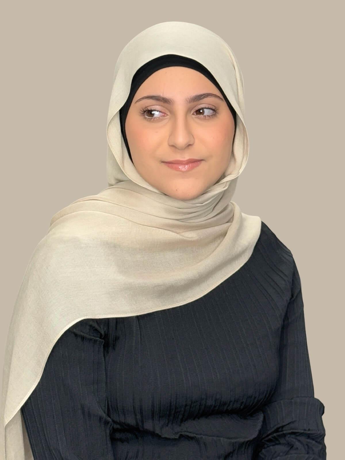 Fashionable Cotton Modal Hijab Scarf for Women - Soft & Breathable Head Covering - Perfect for Daily Wear, Prayer, and Special Occasions