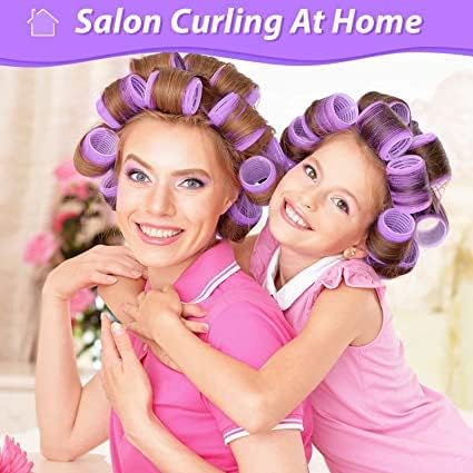 APOEM Hair Rollers for Women & Girls - 6 Pack Hair Styling Accessories (20g) - Perfect for Curls, Waves & Volume - Home, Salon & Party Use