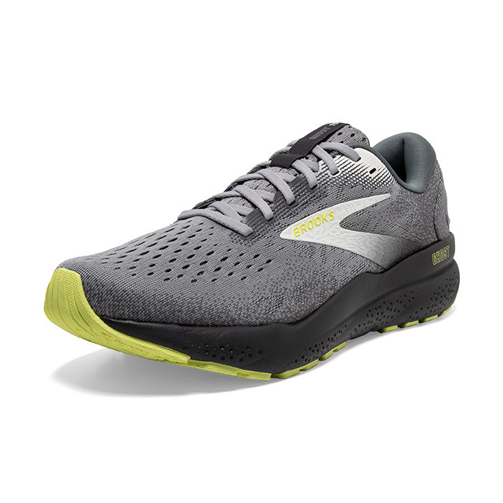 M Ghost 16 Primer Grey Lime - High-Performance Running Shoes for Men, Lightweight & Breathable for Training, Jogging, Gym Workouts