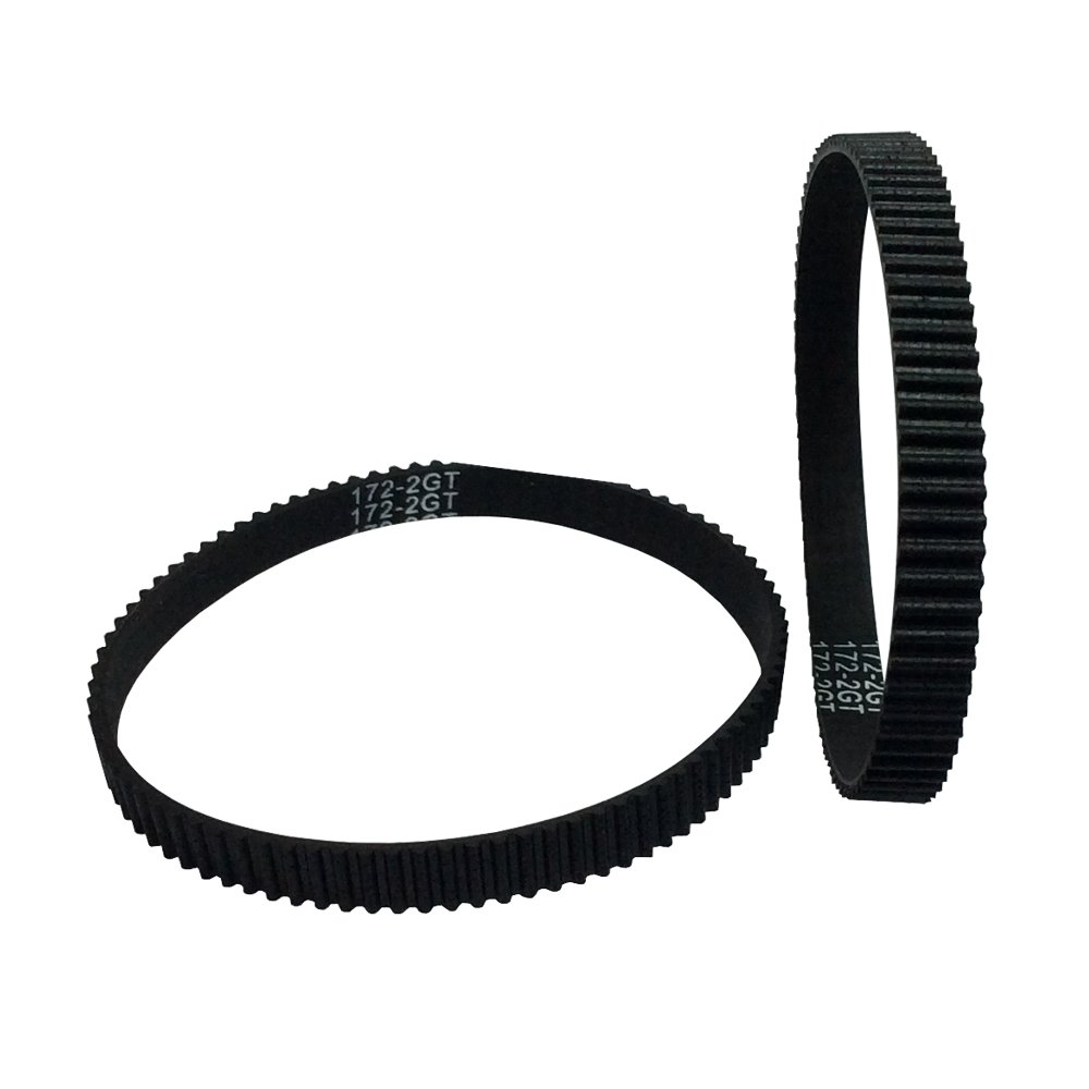 2GT Rubber Timing Belt 172-2GT-6 (172mm Length, 6mm Width, 86 Teeth) - 10 Pack for 3D Printers, CNC Machines & Robotics - High Precision Closed Loop Drive Belt for Smooth Motion Control