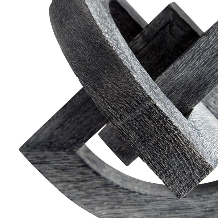 Cyan Design 11172 Gali Sculpture #3 - Weathered Grey Finish | Modern Home Decor Statue for Living Room, Office & Garden