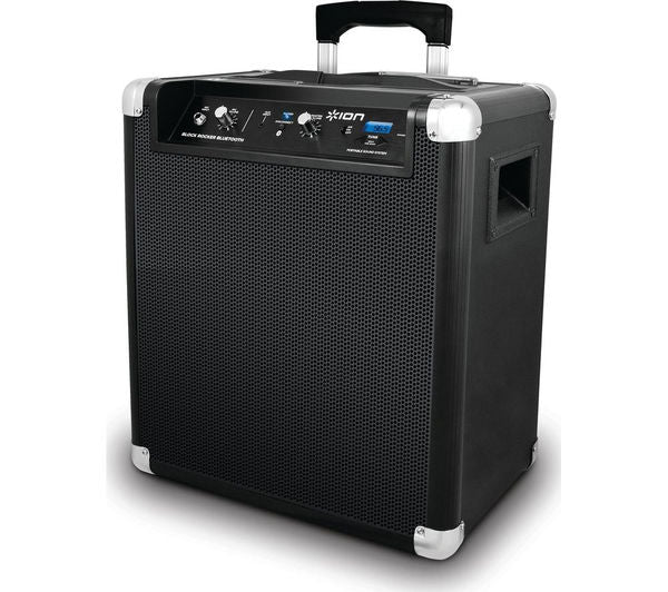 ION Block Rocker M5 Portable Wireless Bluetooth Speaker - Black | Waterproof Outdoor Party Speaker for Beach, Pool & Camping