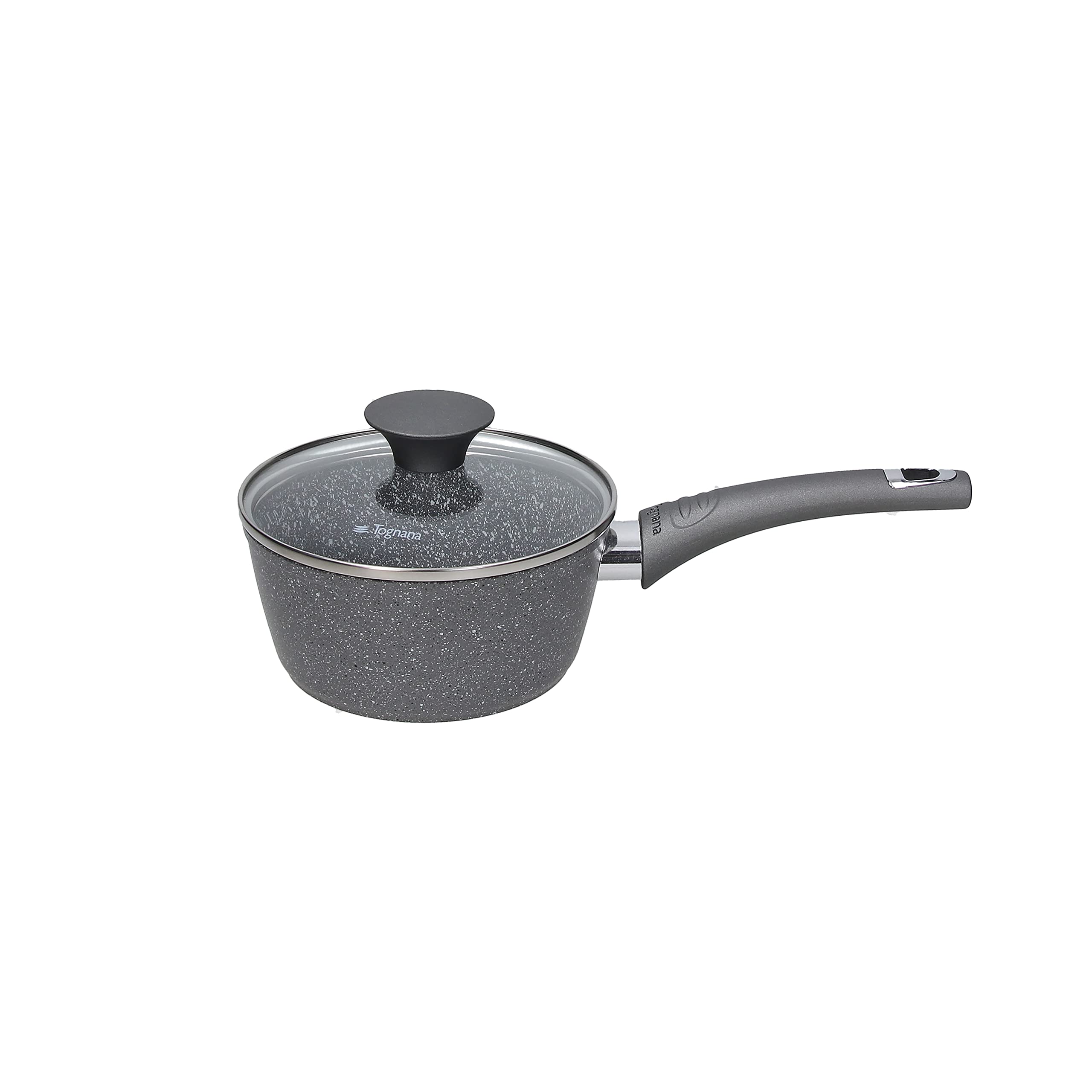 Tognana Pure Roq 16cm Casserole Dish with Lid - Premium Italian Cookware for Soups, Stews & Baking | Perfect for Stovetop & Oven Use