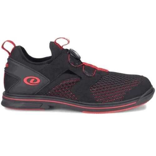 Dexter Men's DexLite Pro BOA Bowling Shoes - Black/Red - Right Hand - Perfect for Competitive & League Bowling