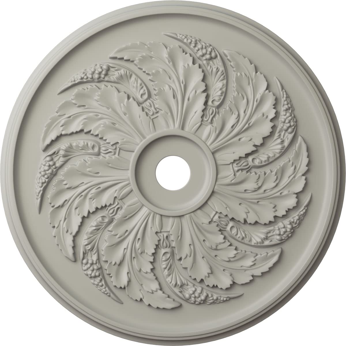Ekena Millwork CM42SKPCF 42-inch Sellek Ceiling Medallion - Hand-Painted Cream Finish, 42 1/8