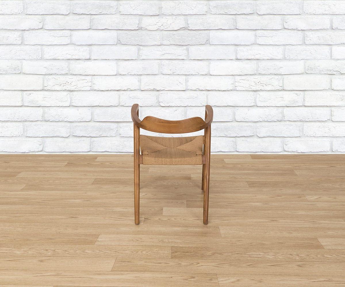 Melina Chair - Modern Accent Chair for Living Room, Bedroom & Office - Stylish Upholstered Armchair with Wooden Legs - Perfect for Reading, Relaxing & Decorating