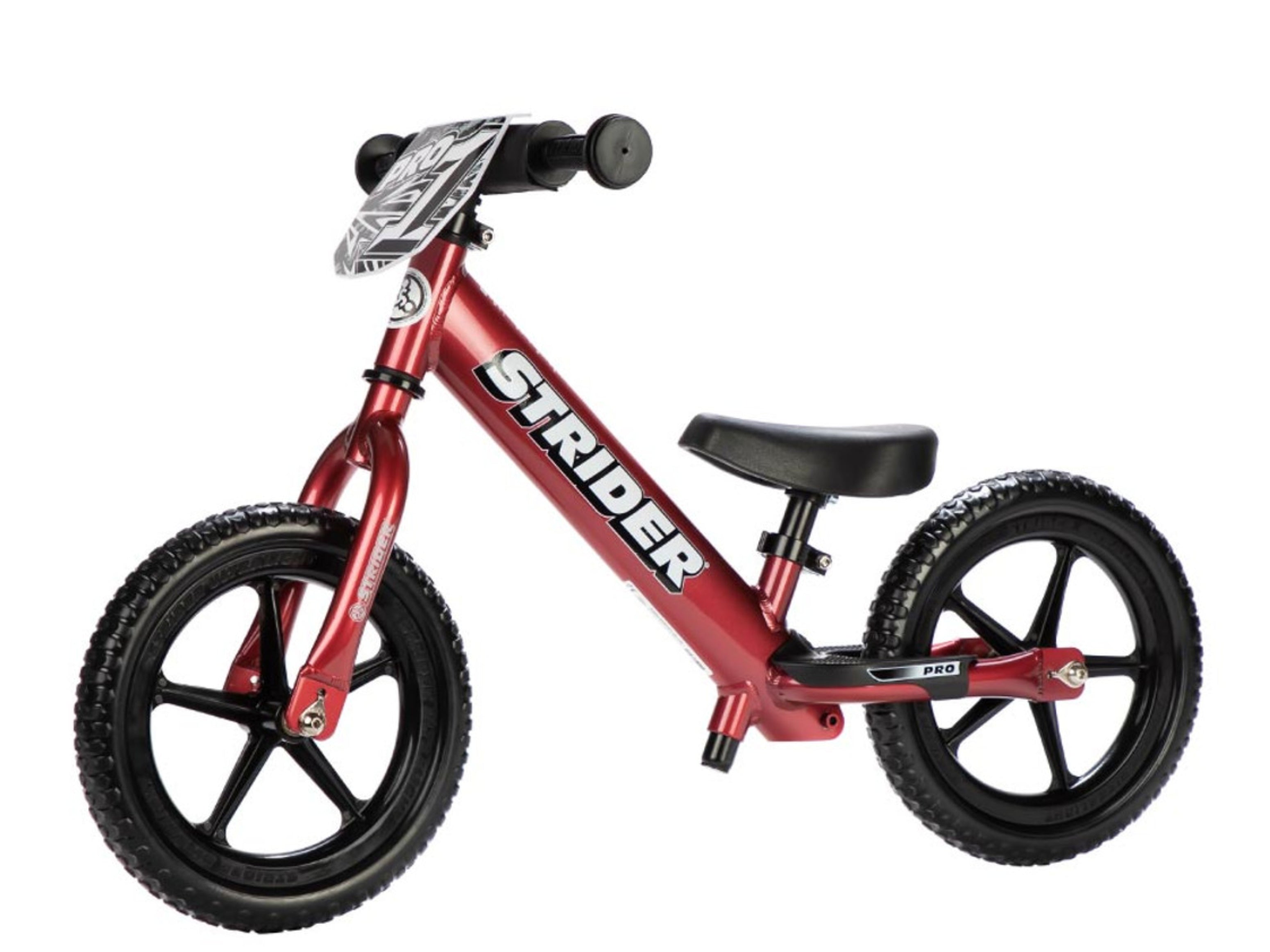 Strider 12 Pro Balance Bike for Kids Ages 1.5-5 Years | No Pedal Toddler Bike for Learning to Ride | Lightweight Aluminum Frame | Perfect for Outdoor Play, Backyard Riding & First Bike Training
