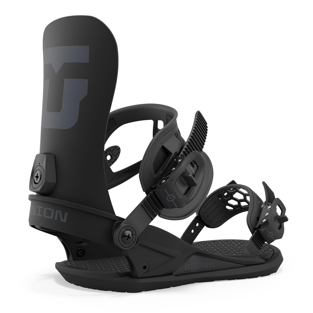 Union Strata Men's Snowboard Bindings - High-Performance Snowboard Bindings for Men - Perfect for All-Mountain Riding & Freestyle Snowboarding