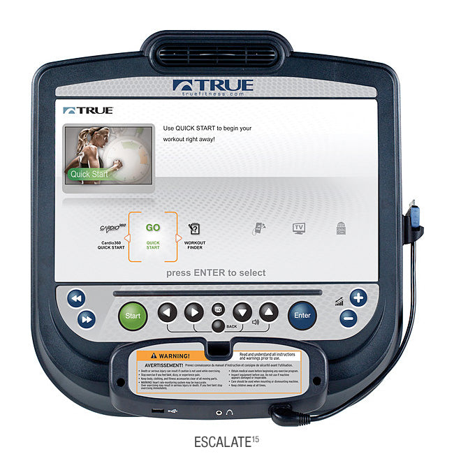 TRUE Fitness CS400 Elliptical Machine - Low Impact Cardio Trainer for Home Gym, Full Body Workout Equipment | Perfect for Small Spaces & Apartment Fitness