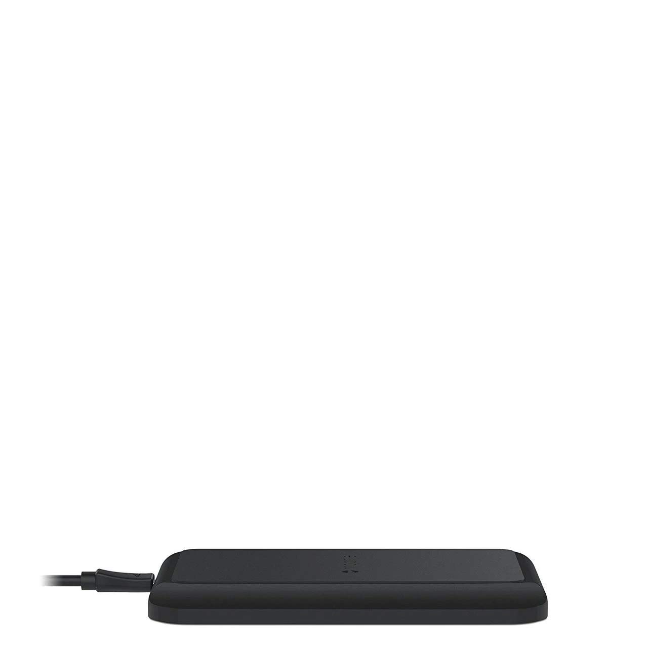 mophie Wireless Charging Pad - Qi-Certified Fast Charger for iPhone 15/14/13/12/11/X/8, Samsung Galaxy S23/S22/S21, AirPods & Qi-Enabled Devices - Sleek Black Design for Home, Office & Nightstand Charging