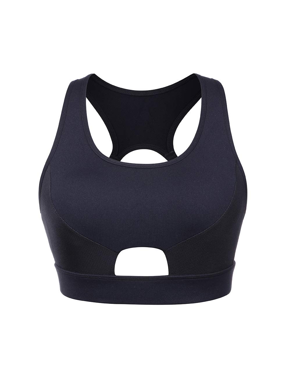 FeelinGirl Women's High Impact Sports Bra - Racerback Workout Gym Activewear for Running, Yoga & Fitness