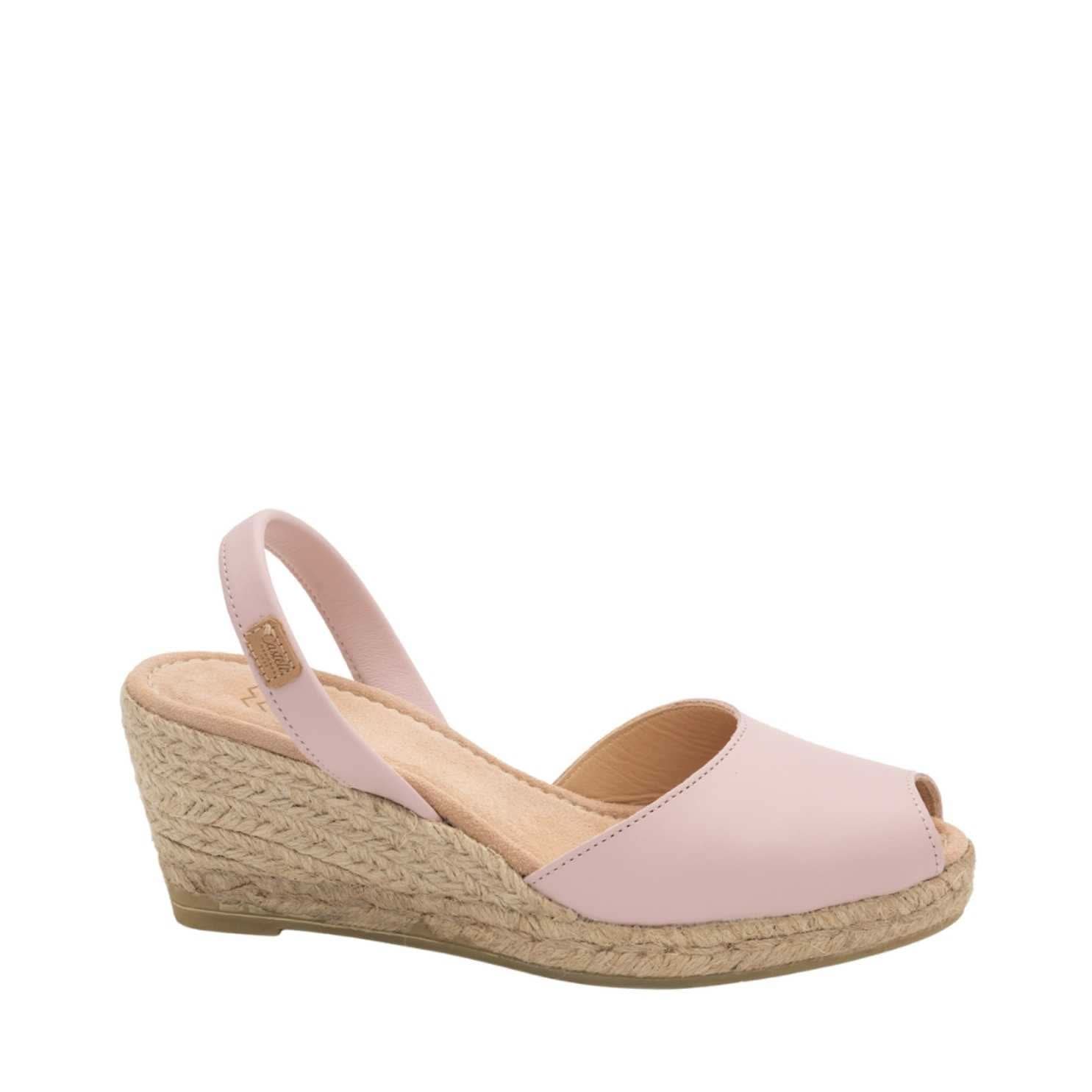 Plain Open Toe Leather Espadrille Sandals - 2006 Frida Ciervo 5C - Comfortable Summer Casual Shoes for Women, Perfect for Beach, Vacation and Everyday Wear