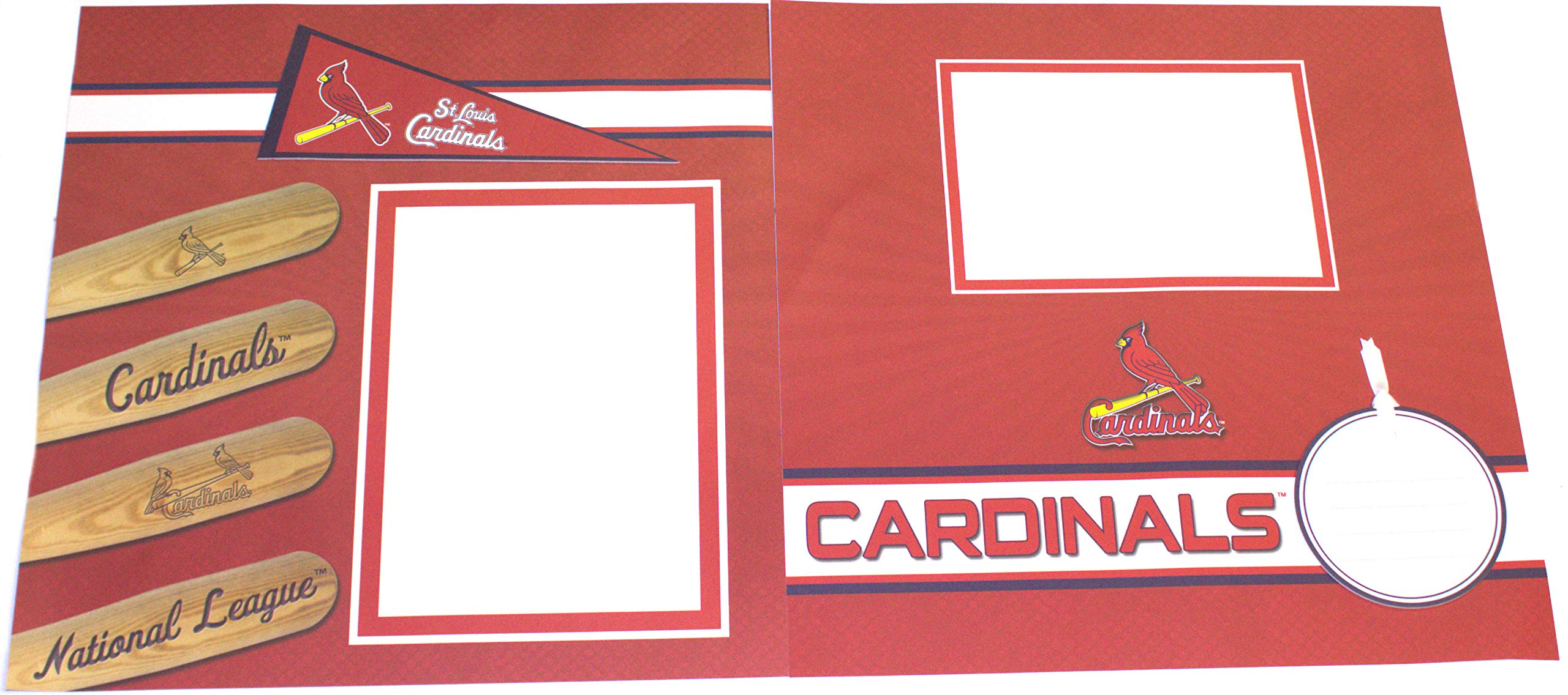 St. Louis Scrapbook Kit - 16 Illustrated Pages & 10 Protective Page Sleeves, 12