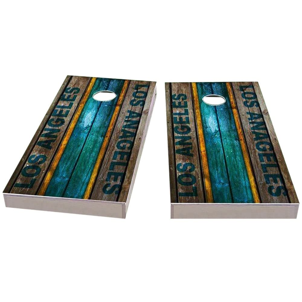 Premium Cornhole Game Set - 2 Wooden Boards & 8 Bean Bags for Outdoor Parties, Tailgating, and Backyard Fun - American-Made Lawn Games for Adults and Kids