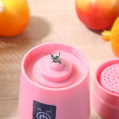 380ml USB Rechargeable Portable Blender - 6 Blade Personal Smoothie Maker for Fruits, Vegetables, Juicing & Protein Shakes | Compact Travel Blender for Gym, Office, Camping & Home Use