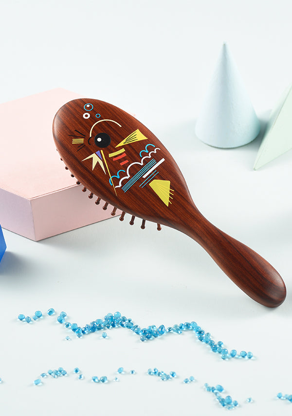 Joy of Fish Paddle Hair Brush - Detangling Wet & Dry Hair - Perfect for Salon, Home Use & Travel - Smooth & Pain-Free Styling