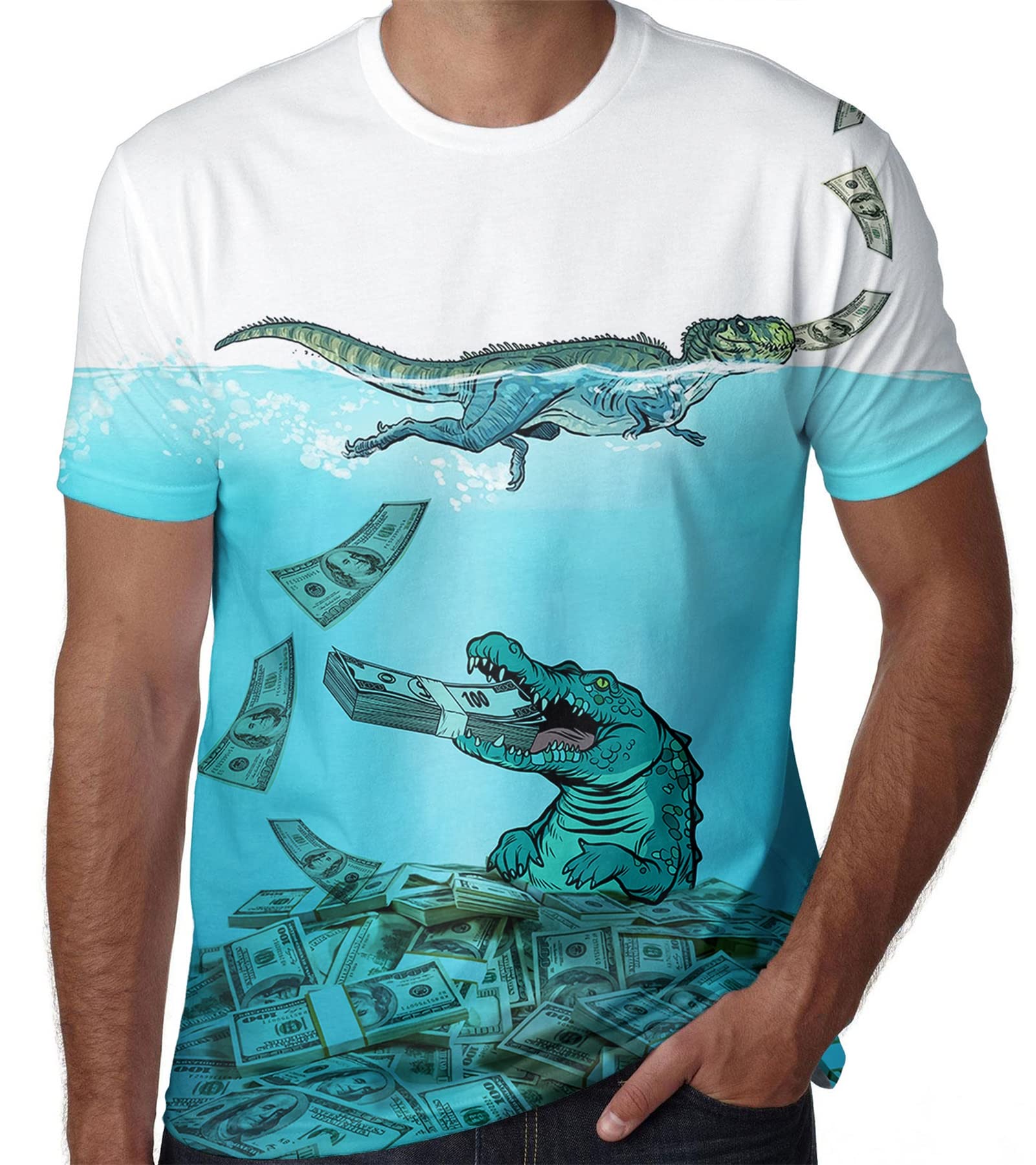 SYAIMN Unisex 3D Printed Graphic T-Shirts - Funny & Colorful Summer Tees for Men & Women | Casual Wear, Street Fashion, Gift Ideas