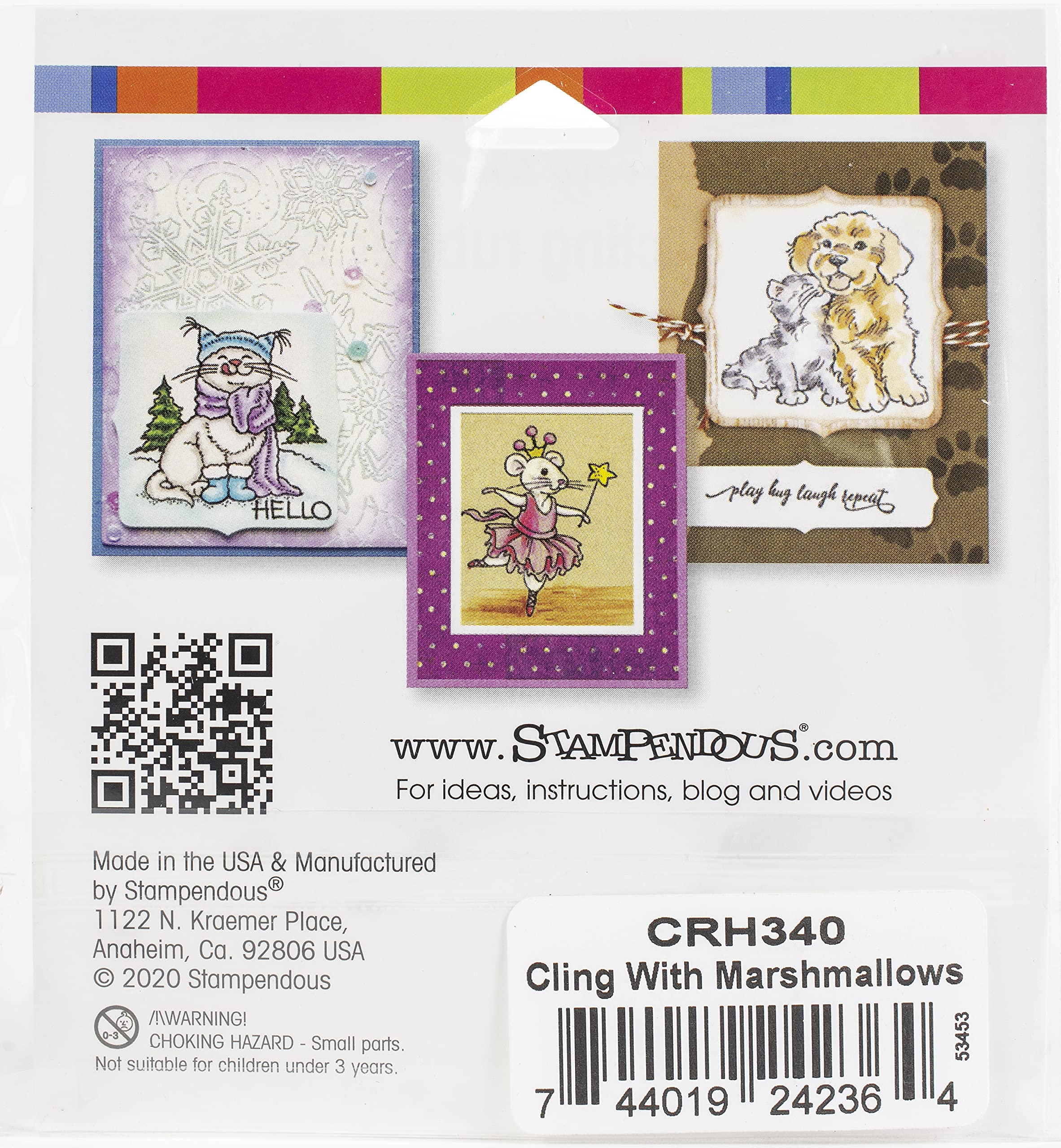 Stampendous Cling Rubber Stamp - Marshmallow Design for Scrapbooking & Card Making | Perfect for DIY Crafts, Gift Wrapping & Home Decor