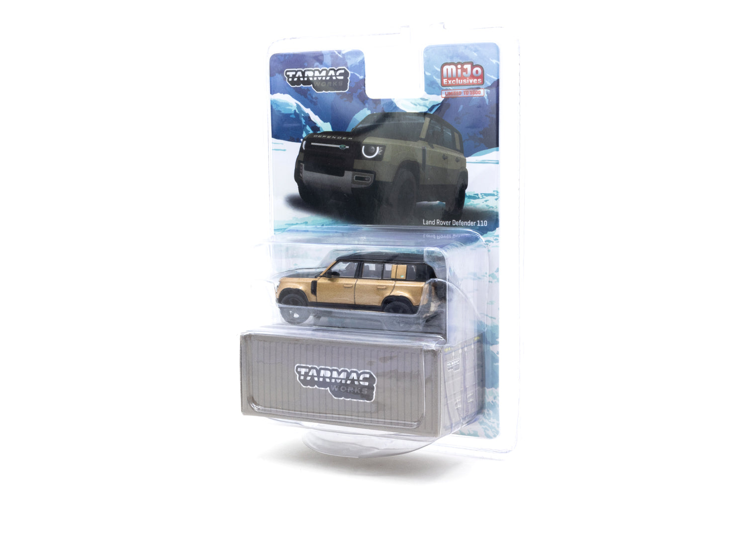 Tarmac Works 1/64 Scale Land Rover Defender 110 Brown Metallic MIJO Special Edition Diecast Model Car - Perfect for Collectors, Display & Diorama Scenes