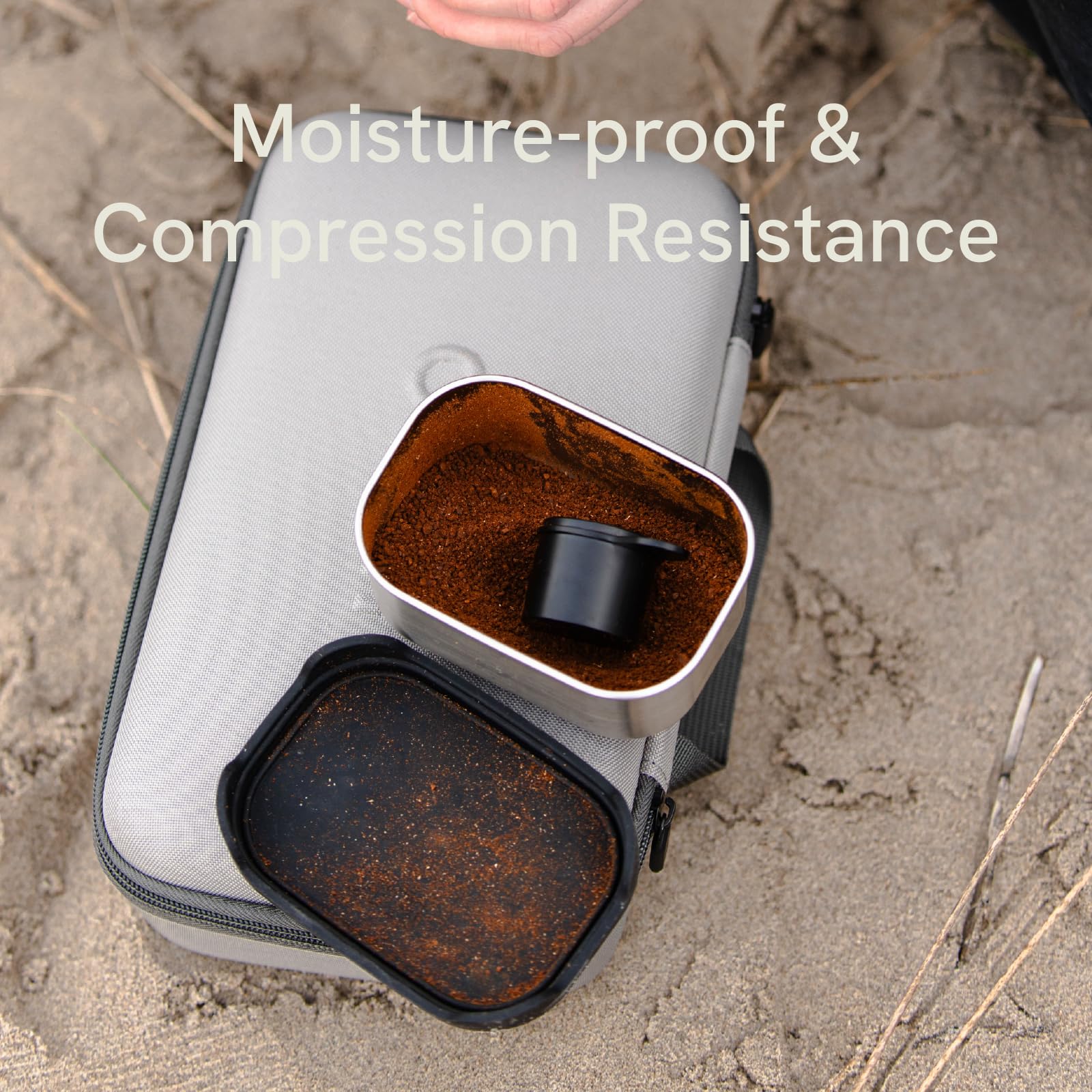 OutIn Nano Portable Electric Espresso Machine - Compact Travel Coffee Maker with Carrying Bag for Camping, Office & Home Use