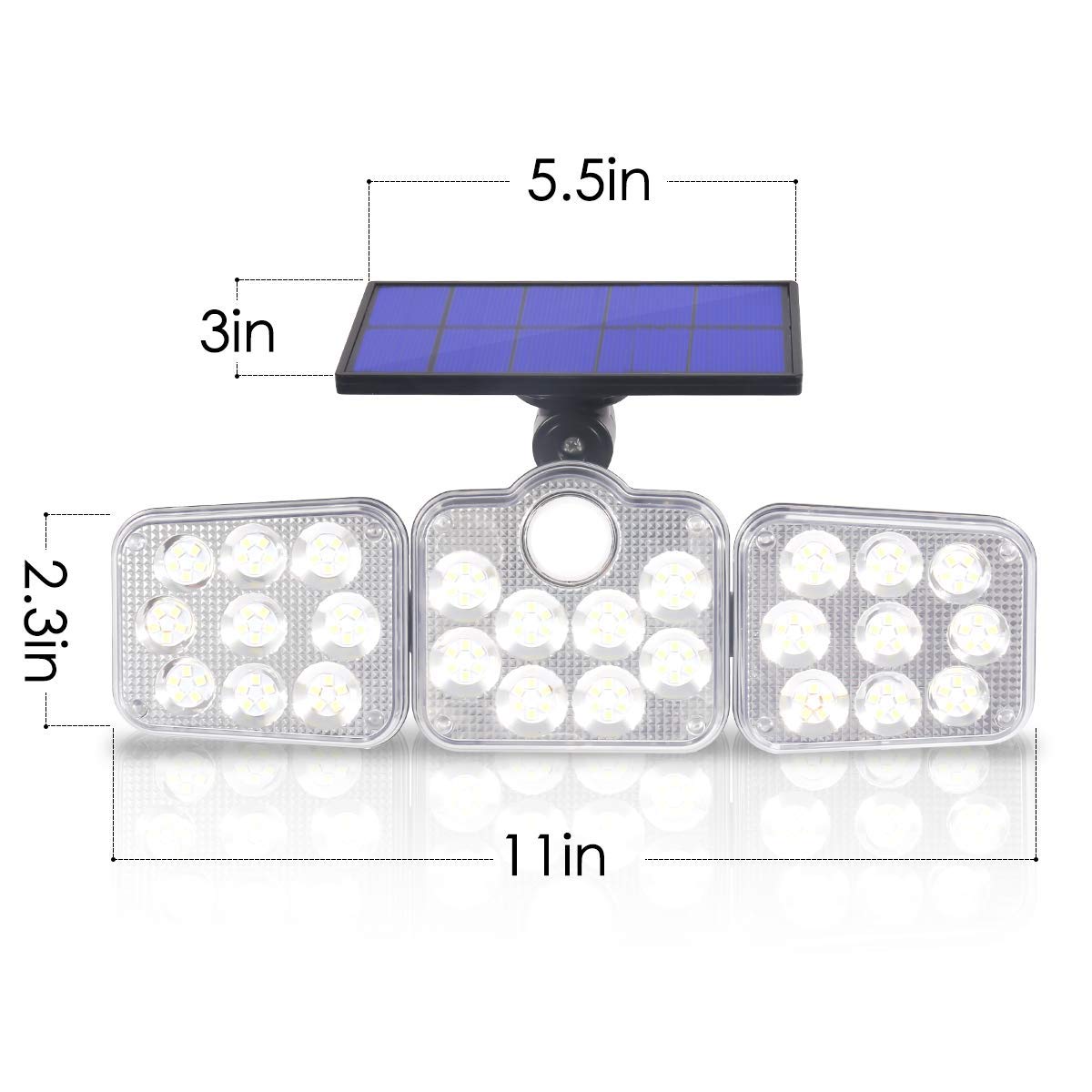 Solar Motion Lights Outdoor - 3 Modes, IP65 Waterproof, Super Bright for Garden & Pathway Security