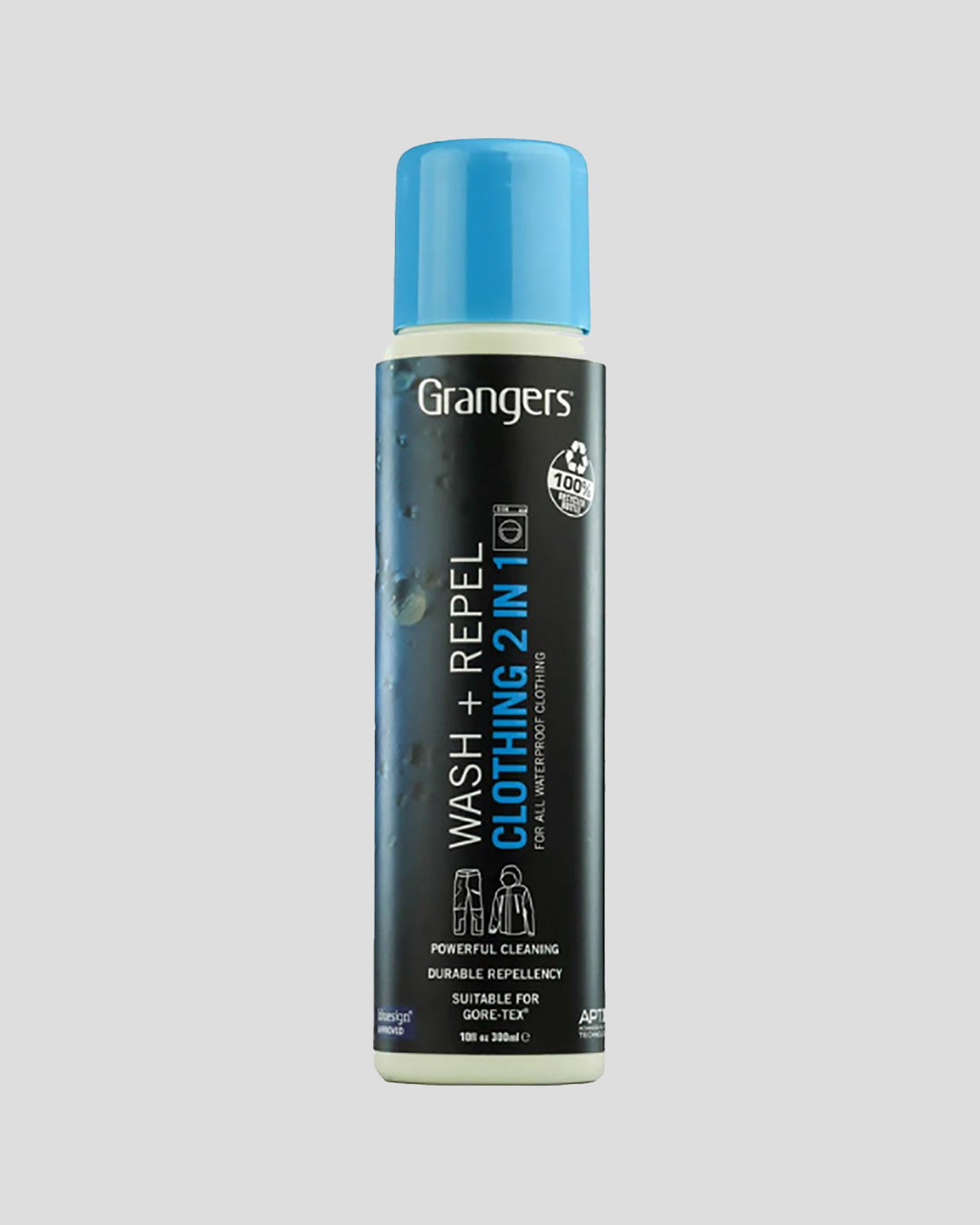 Grangers 2 in 1 Wash + Repel Waterproofing Solution for Outdoor Gear - Cleans & Restores Water Resistance for Jackets, Tents & Hiking Equipment