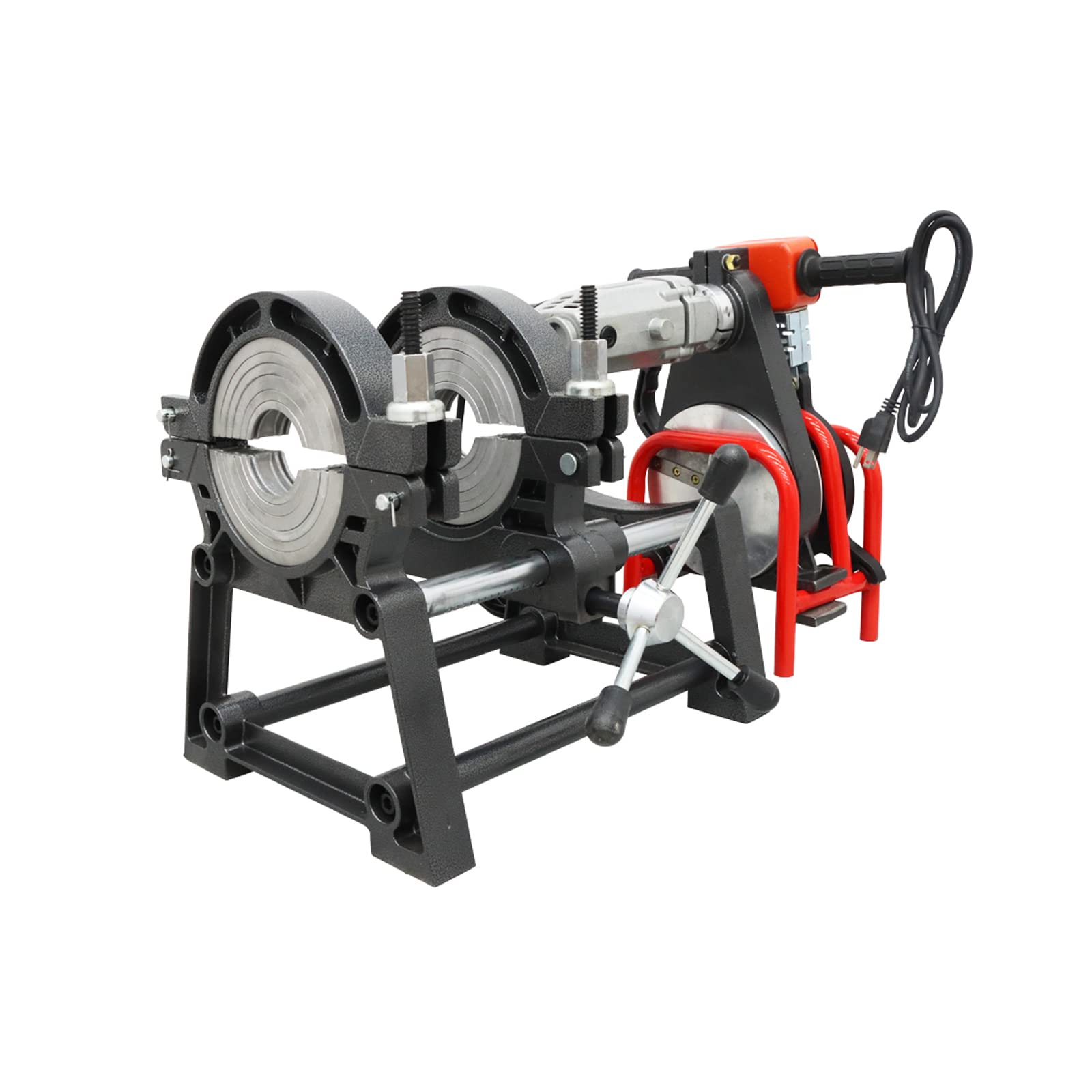 Manual HDPE Butt Fusion Welding Machine - 110V PE/PP/PB/PVDF Pipe Welder with 2 Clamps (63-160mm) - Perfect for Plumbing, Irrigation & Gas Pipe Installation Projects