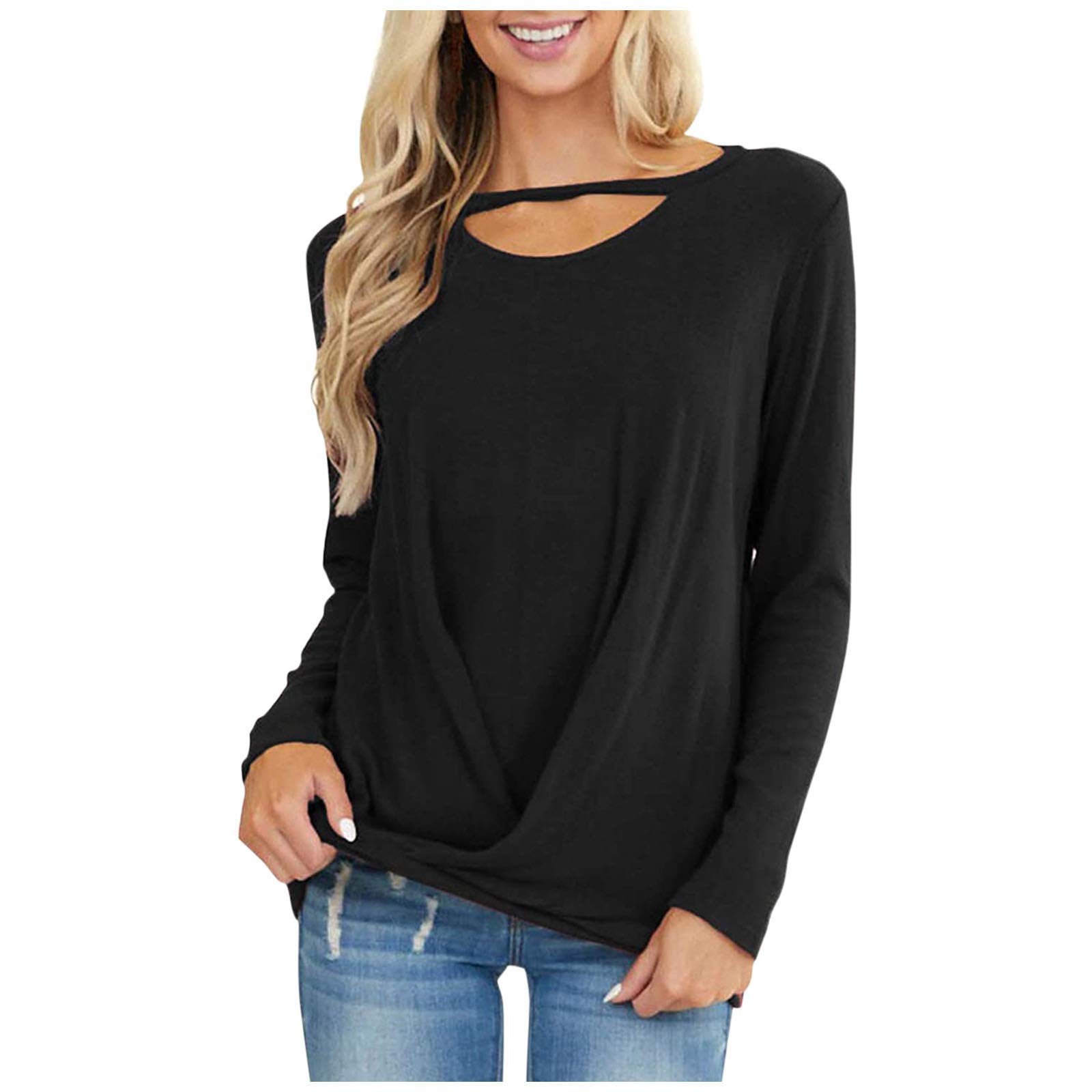 Women's Casual Long Sleeve Crewneck Sweatshirt - Striped Printed Loose Pullover Top for Women | Comfortable & Stylish for Work, Travel & Everyday Wear