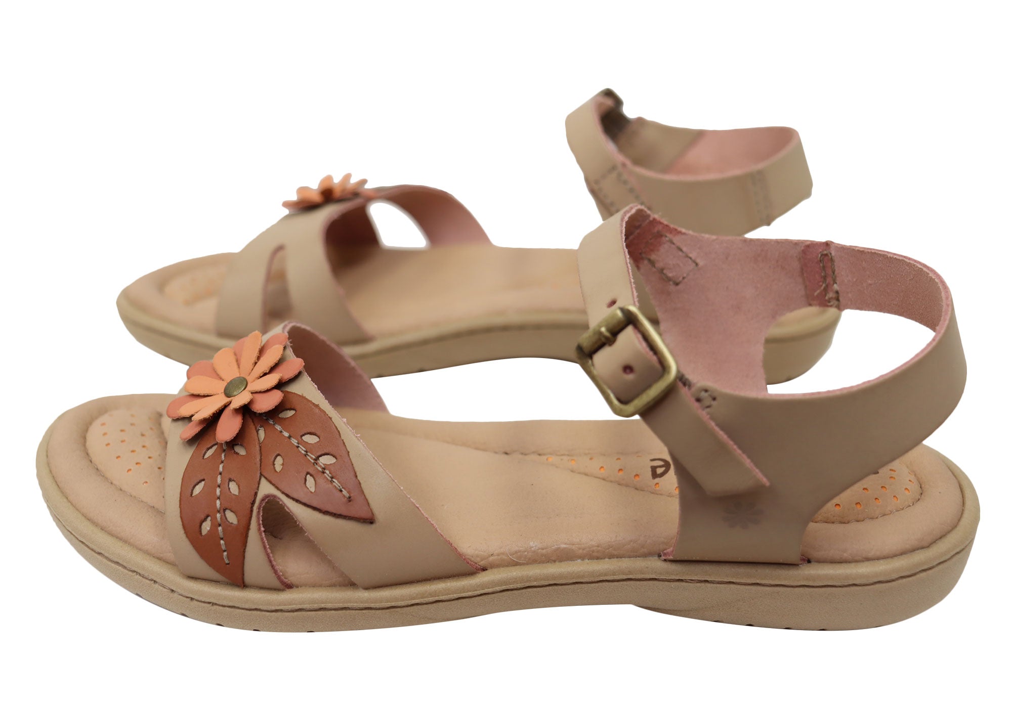 Mindy Women's Comfortable Leather Sandals - Handmade in Brazil - Perfect for Summer, Beach & Casual Outings