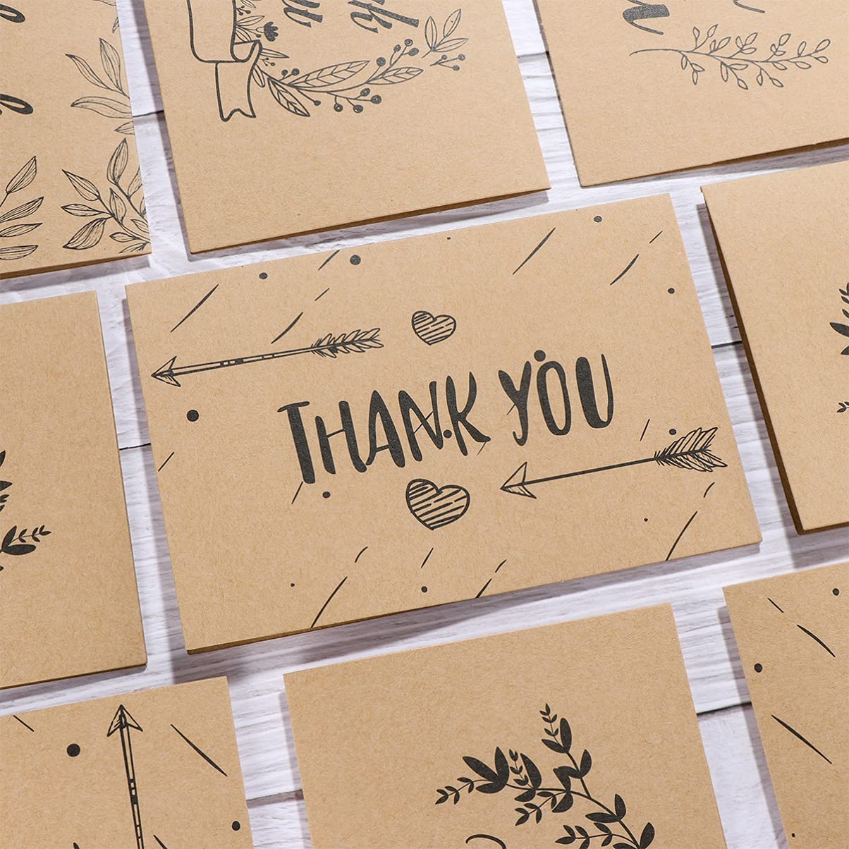 PartyKindom 150 Pack Thank You Cards with Envelopes & Stickers - Bulk Wedding, Baby Shower, Graduation, Teacher Appreciation Cards - Perfect for Small Business, Events & Personal Thank You Notes