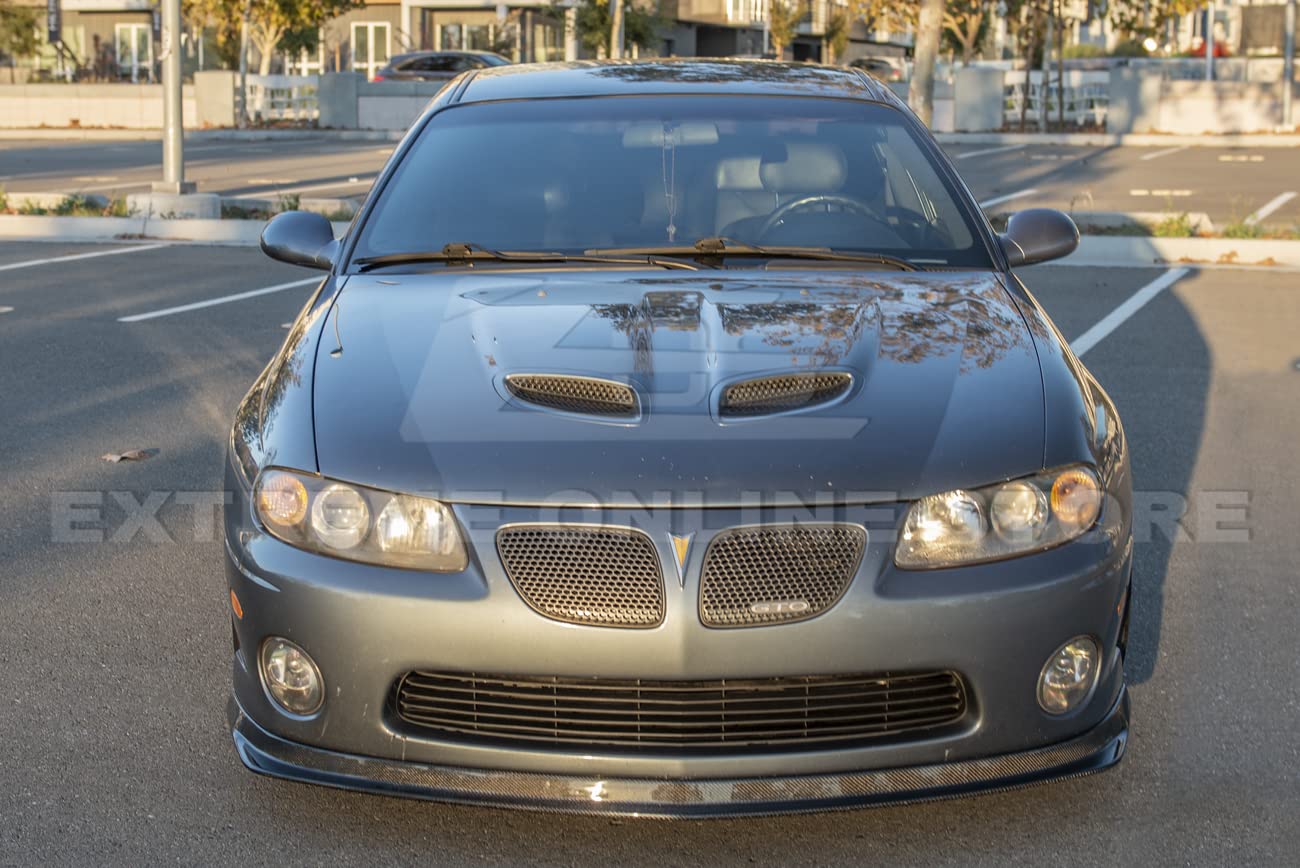 EOS Performance Carbon Fiber Front Bumper Lip Splitter for 2004-2006 Pontiac GTO - Aggressive Style Upgrade for Street Racing & Car Shows