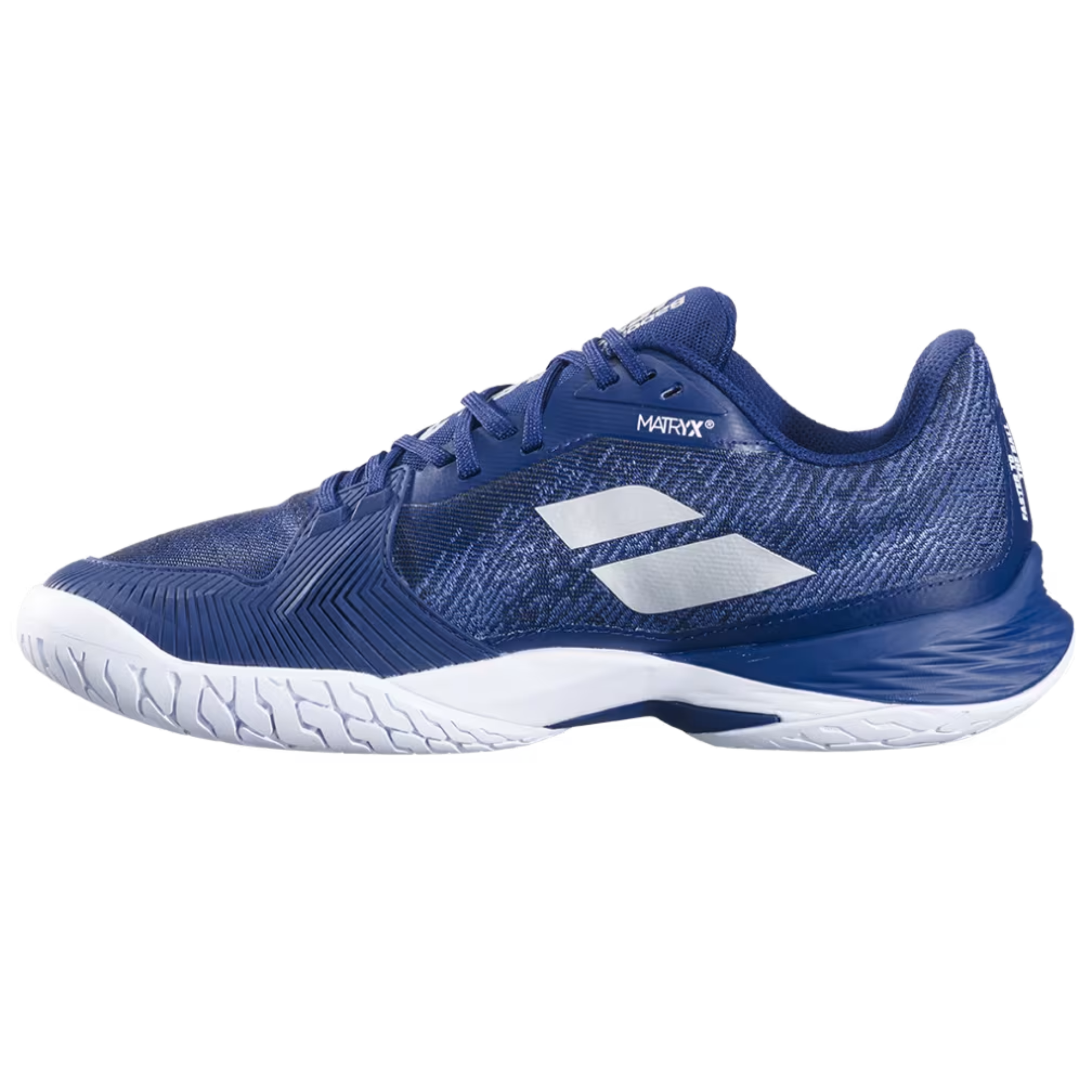 Babolat Jet Mach 3 All Court Men's Tennis Shoes - Dark Blue/Silver - Lightweight & Durable for Hard Court & Clay Court Play