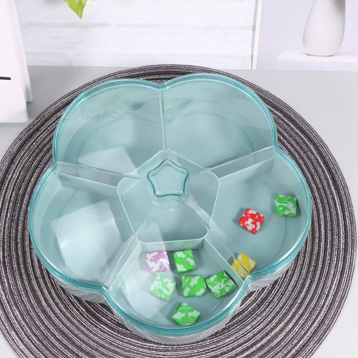 DOITOOL 12-Inch Snack Serving Tray - Premium Appetizer Platter for Candy, Nuts, Fruits & Charcuterie - Perfect for Parties, Entertaining & Family Gatherings - Dishwasher Safe Serving Container with Elegant Design