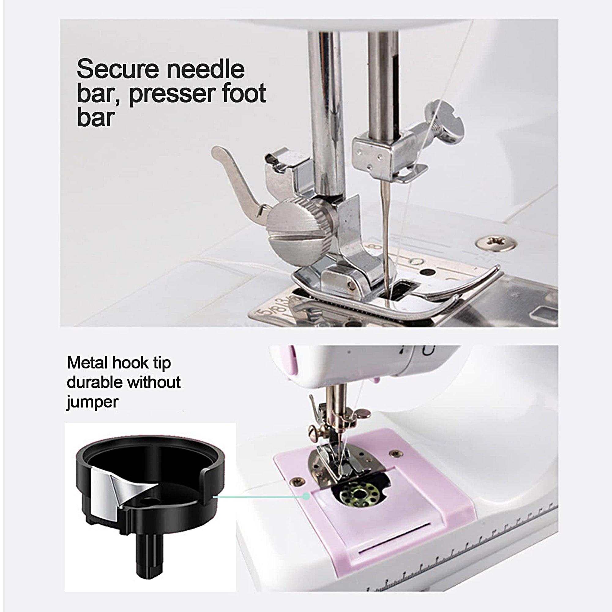 Milex INSTA STITCH Portable Sewing Machine - Compact & Easy to Use for Quick Clothing Repairs, DIY Crafts, and Home Projects - Perfect for Beginners and Travel