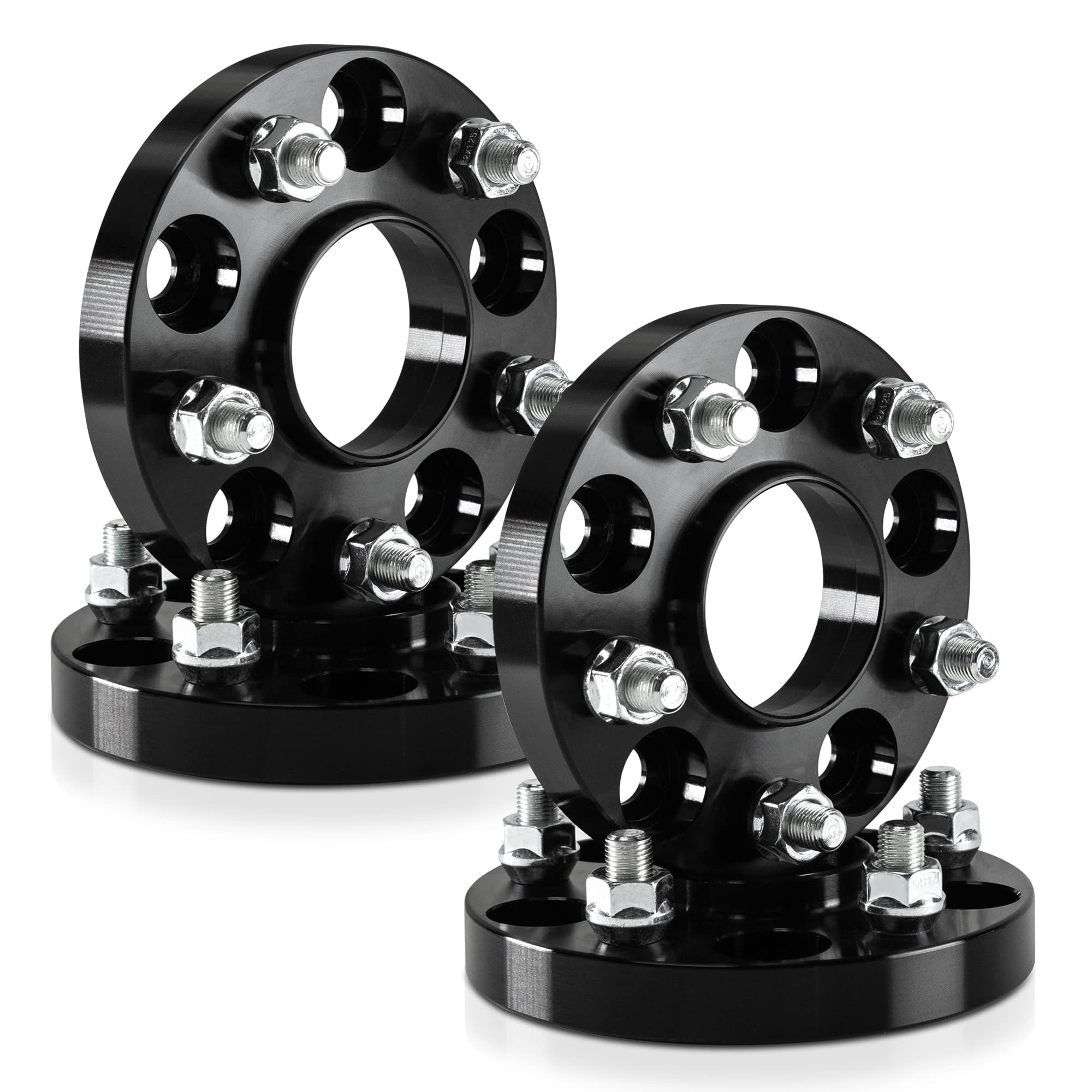 20mm Hubcentric Black Wheel Spacers 5x100 - Compatible with Subaru BRZ, Impreza, Forester, WRX, XV Crosstrek, Outback, Legacy, Baja & Toyota GR86, 86, FR-S (4pcs, 56.1mm, M12x1.25) - Perfect for Enhanced Stance, Performance & Off-Roading