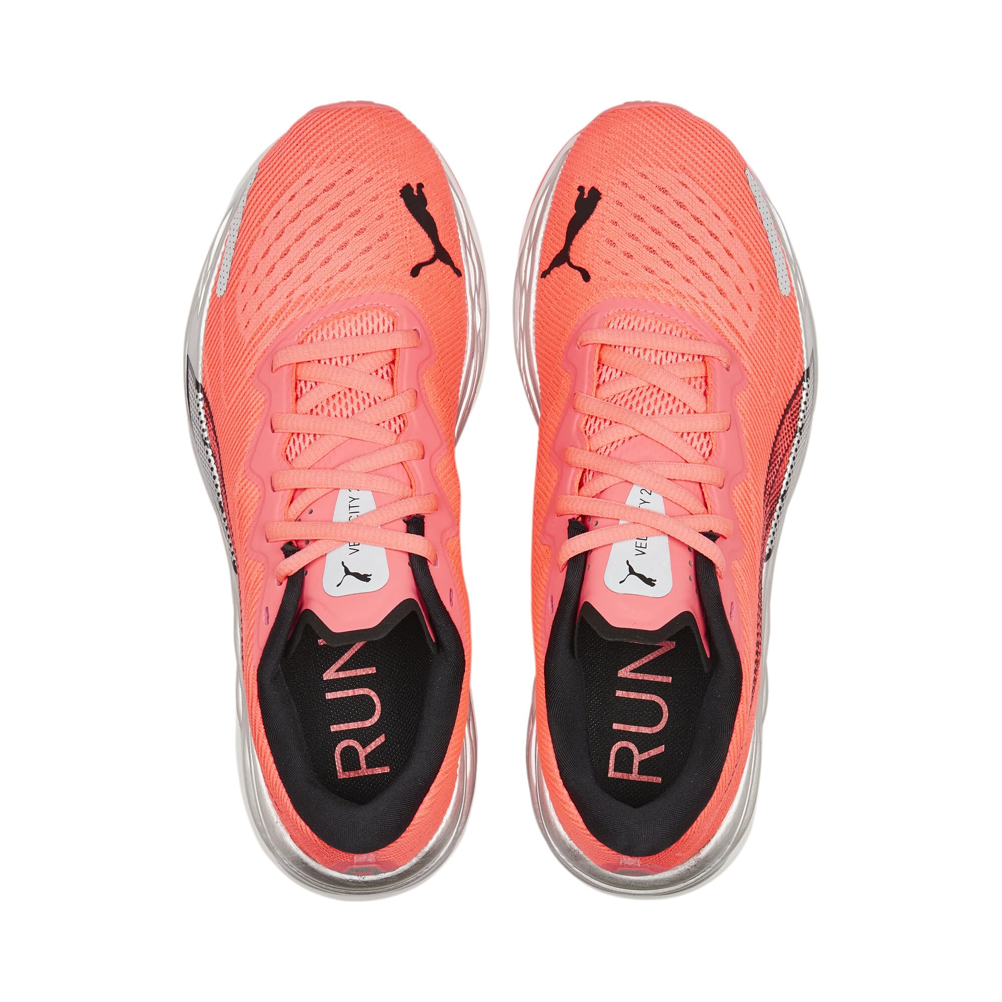 PUMA Women's Velocity Nitro 2 Running Shoes - Lightweight Cushioned Sneakers for Women, Salmon Pink Athletic Shoes for Jogging, Training & Gym Workouts