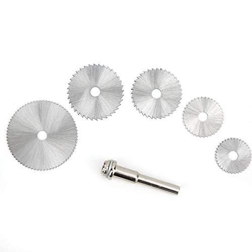 5-Piece Hilitand Circular Saw Blades - High Speed Steel Cutting Blades for Wood, Plastic & Laminate - Perfect for DIY Projects, Woodworking & Home Renovations