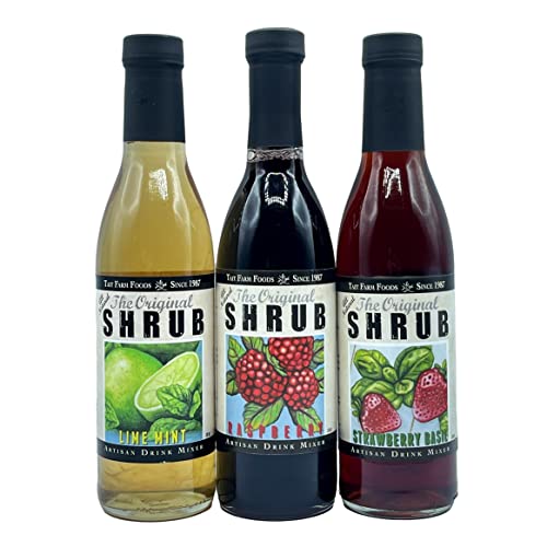 Premium Shrub Mixology Gift Box - Artisanal Drinking Vinegar Syrup Set for Cocktails, Mocktails & Culinary Creations - Perfect for Home Bartenders & Gourmet Food Lovers