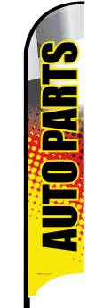 Feather Flag Banner for Auto Parts - High Visibility Advertising & Promotion for Car Shows, Dealerships & Auto Events