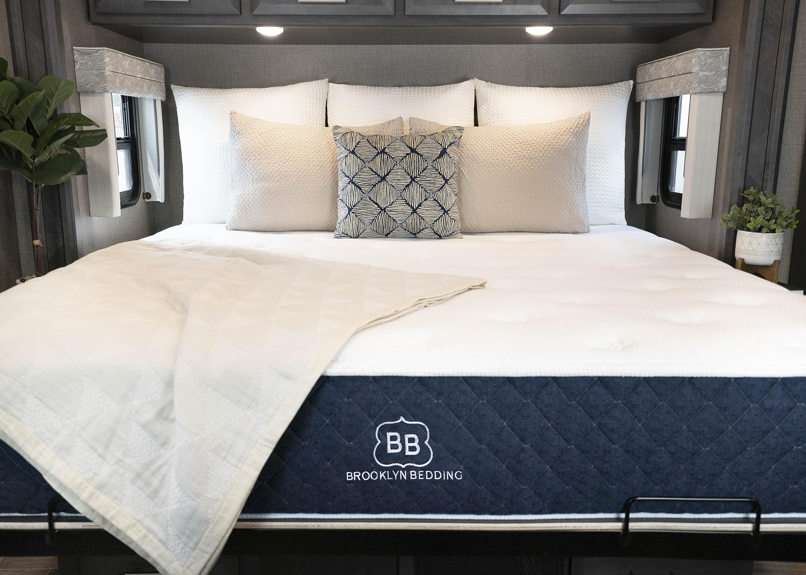Brooklyn Bedding Signature RV Mattress - Soft Short Queen Size 60x74 - Comfortable Sleep Solution for Campers & Travel Trailers